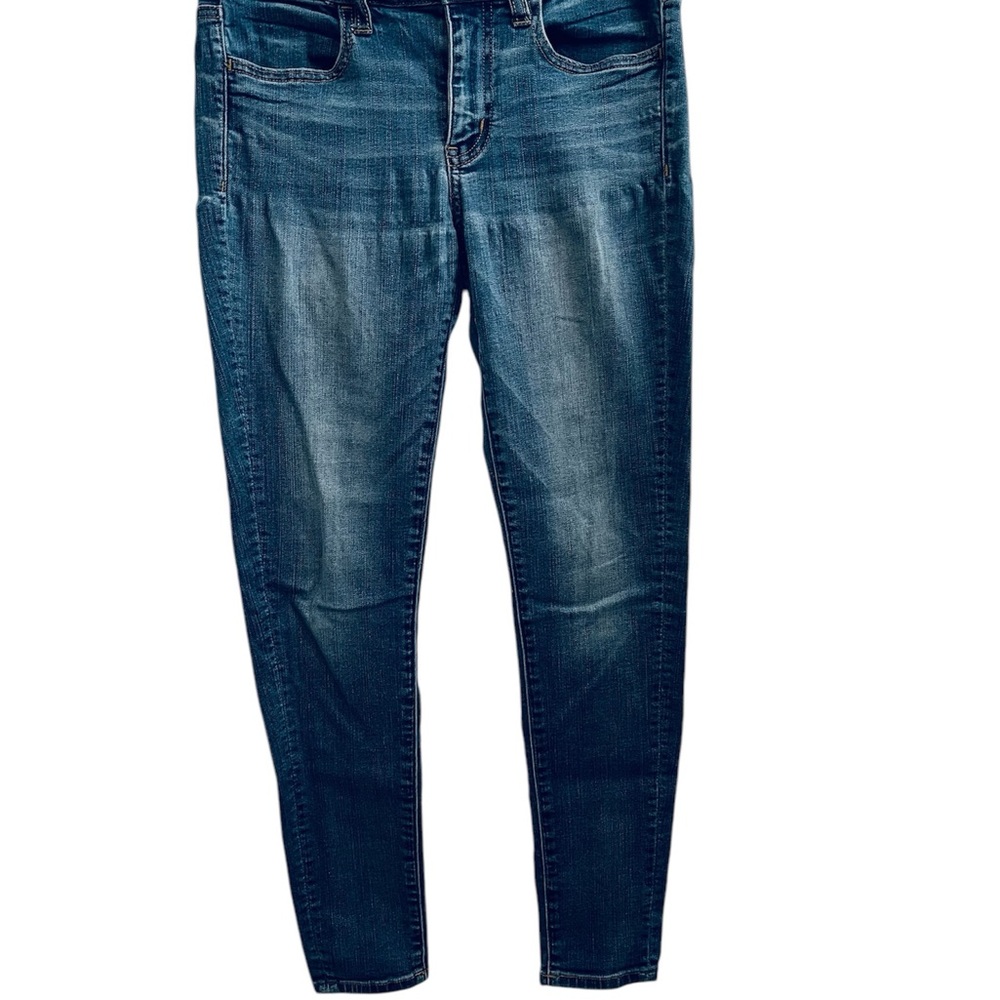 Women's American Eagle Outfitters Mid Rise Jeans Jeggings Sz4 S Supper Stretch